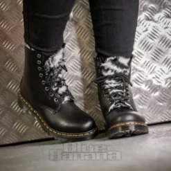 Dr. Martens Dr Martens 1460 Serena Atlas Faux Fur Boots (Black) -Unique Clothing&Accessories 0005558