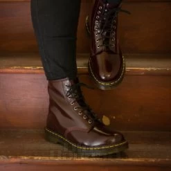 Dr. Martens Dr Martens 1460 Cambridge Brush Vegan Boots (Cherry Red) 14 Dr. Martens Dr Martens 1460 Cambridge Brush Vegan Boots (Cherry Red) -Unique Clothing&Accessories 0005571