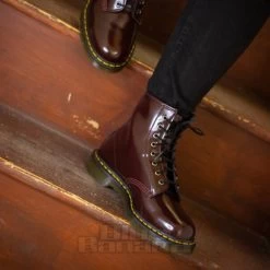 Dr. Martens Dr Martens 1460 Cambridge Brush Vegan Boots (Cherry Red) 15 Dr. Martens Dr Martens 1460 Cambridge Brush Vegan Boots (Cherry Red) -Unique Clothing&Accessories 0005573