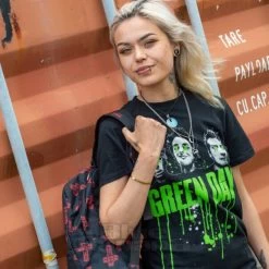 Official Green Day Drips T Shirt (Black) -Unique Clothing&Accessories 0007755