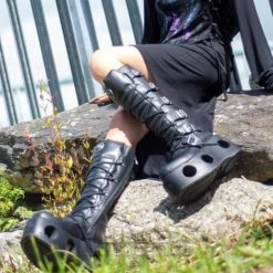 New Rock M.272-S2 Space Platform High Boots (Black) -Unique Clothing&Accessories 0007865 1