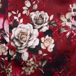 Bleeding Heart Floral Dress (Red/Beige) -Unique Clothing&Accessories 01d25033ece7bfd3fe659424802d