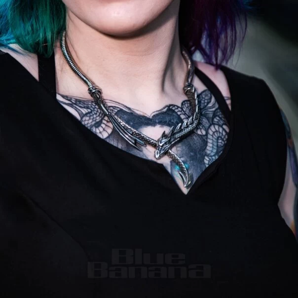 Alchemy Gothic Dragon's Lure Necklace (Silver) 7 Alchemy Gothic Dragon's Lure Necklace (Silver) - Image 5