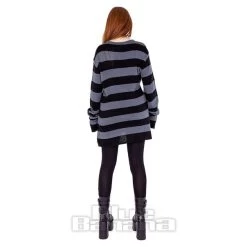 Vixxsin Esmerelda Striped Jumper Dress (Black/Grey) -Unique Clothing&Accessories 0277a700f27ad37193c4b87e1500 151831 d