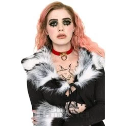 Jawbreaker Cropped Fur Trim Cardigan (Black) 10 Jawbreaker Cropped Fur Trim Cardigan (Black) -Unique Clothing&Accessories 02b1951d05e234c1a06bf9fddb11 150623 c