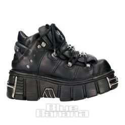 New Rock M.106-S1 Core Shoes (Black) -Unique Clothing&Accessories 0449f3d72c3fdee8f4d9f2cc7c3d
