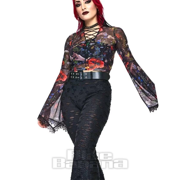 Jawbreaker Venom Flare Trousers (Black) 9 Jawbreaker Venom Flare Trousers (Black) - Image 7