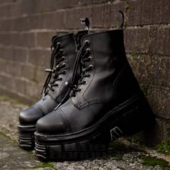 New Rock M.NEWMILI083-S21 Core Boots (Black) 18 New Rock M.NEWMILI083-S21 Core Boots (Black) -Unique Clothing&Accessories 053dc793bfc201f03ea7134d8715 newrock military boots