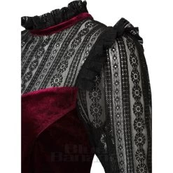 Hell Bunny Bonnie Dress (Burgundy) -Unique Clothing&Accessories 09cc5f7adff459d705cc72368438