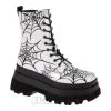 KOI FOOTWEAR Koi Web Trap Boots (White) -Unique Clothing&Accessories 0d880e1d652d41dd3138047f7dfe