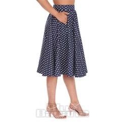 Banned Polka Dot Swing Skirt (Navy) -Unique Clothing&Accessories 0fe3c88bed589584bc9aa81f3519 151981 a