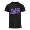 Official Black Sabbath Wavy Logo T Shirt (Black/Purple) -Unique Clothing&Accessories 102348 v2