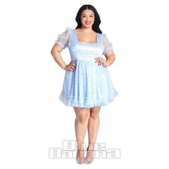 Hell Bunny Infinity Mini Dress (Light Blue) -Unique Clothing&Accessories 105f8d9c1bac01d69f0496e131c8