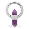 Blue Banana Amethyst Surgical Steel Ear Hanger (Purple) -Unique Clothing&Accessories 10f8f3973778af01a42e798fe9ad