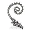 Alchemy Gothic Ostrogoth Dragon Earring (Silver)