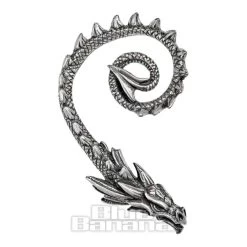 Alchemy Gothic Ostrogoth Dragon Earring (Silver)