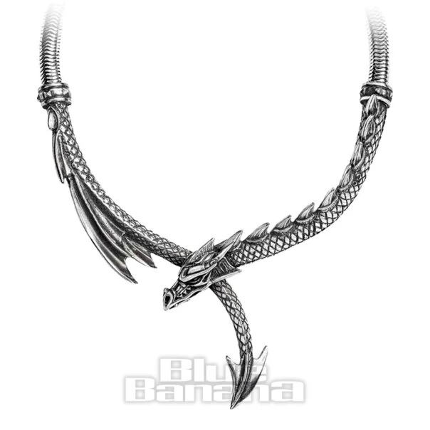 Alchemy Gothic Dragon's Lure Necklace (Silver) 3 Alchemy Gothic Dragon's Lure Necklace (Silver)