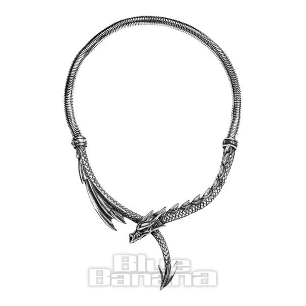 Alchemy Gothic Dragon's Lure Necklace (Silver) 4 Alchemy Gothic Dragon's Lure Necklace (Silver) - Image 2