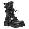 New Rock M.373-S18 Reactor Calf Boots (Black) -Unique Clothing&Accessories 128496 m 373 s18