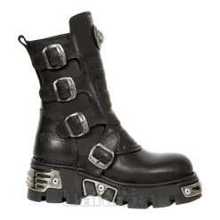 New Rock M.373X-S28 Reactor Calf Boots (Black) -Unique Clothing&Accessories 128761 m 373x s28 a