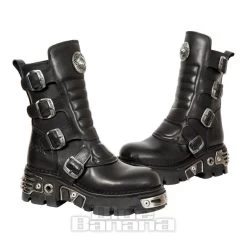New Rock M.373X-S28 Reactor Calf Boots (Black) -Unique Clothing&Accessories 128761 m 373x s28 g