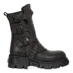 New Rock M.373X-S25 Wild Reactor Vintage Half Boots (Black) -Unique Clothing&Accessories 128840 m 373x s25 a
