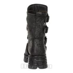 New Rock M.373X-S25 Wild Reactor Vintage Half Boots (Black) -Unique Clothing&Accessories 128840 m 373x s25 d
