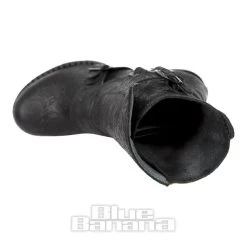 New Rock M.TR003X-S3 Trail Vintage Flower Heeled Boots (Black) -Unique Clothing&Accessories 128923 m tr003x s3 f