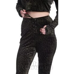 Banned Leopard Print Flare Trousers (Black) -Unique Clothing&Accessories 12a6ef8ce3a9d8ab212f86d0d484