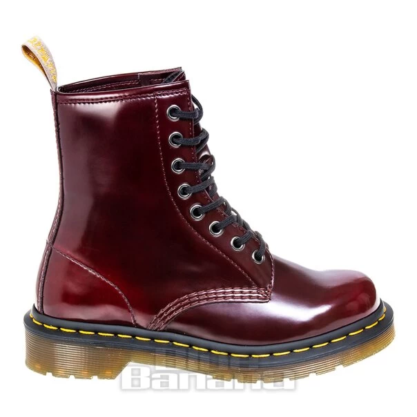 Dr. Martens Dr Martens 1460 Cambridge Brush Vegan Boots (Cherry Red) 4 Dr. Martens Dr Martens 1460 Cambridge Brush Vegan Boots (Cherry Red) - Image 2