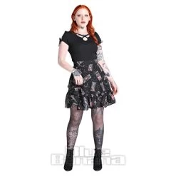Hell Bunny Duality Chiffon Skirt (Black) -Unique Clothing&Accessories 1334de81cd60418fb0aaf11533de