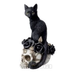 Alchemy Grimalkin's Ghost Cat Skull Ornament -Unique Clothing&Accessories 133774 c