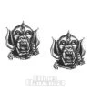 Alchemy Rocks Motorhead Warpig Stud Earrings (Pewter)