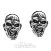 Alchemy Rocks Iron Maiden Eddie Head Stud Earrings (Pewter) -Unique Clothing&Accessories 134074
