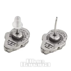 Alchemy Rocks Iron Maiden Eddie Head Stud Earrings (Pewter) -Unique Clothing&Accessories 134074 b