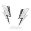 Alchemy Rocks David Bowie Flash Stud Earrings (Pewter)