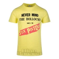 Official Sex Pistols Never Mind The Bollocks T Shirt (Yellow)