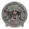 Alchemy Wiccan Desk Clock (Silver) -Unique Clothing&Accessories 137238
