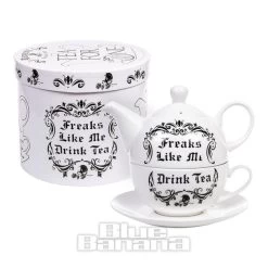 Alchemy Freaks Like Me Drink Tea Set (White)