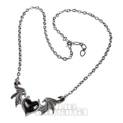 Alchemy Gothic Blacksoul Pendant Necklace (Black) -Unique Clothing&Accessories 137248 a