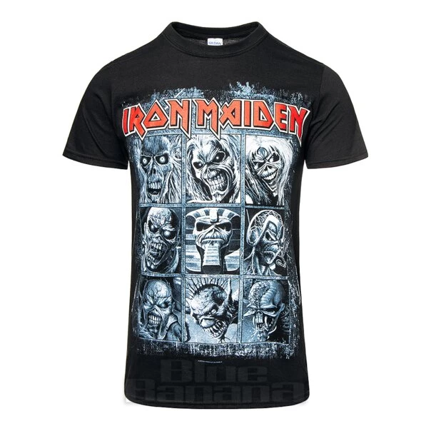 Official Iron Maiden 9 Eddies T Shirt (Black) 3 Official Iron Maiden 9 Eddies T Shirt (Black)