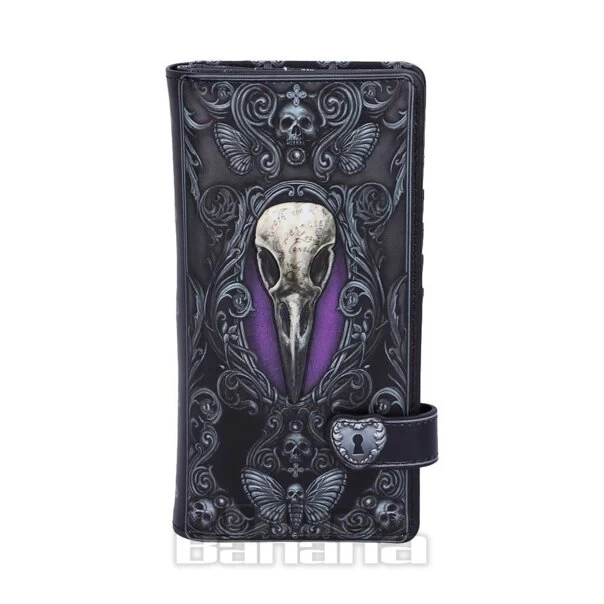 Nemesis Now Edgar's Raven Purse (Black/Purple) 3 Nemesis Now Edgar's Raven Purse (Black/Purple)