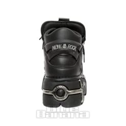 New Rock M-106-VS1 Vegan Ankle Boots (Black) -Unique Clothing&Accessories 140056 m 106 vs1 d