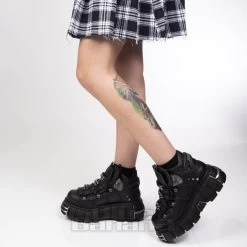 New Rock M-106-VS1 Vegan Ankle Boots (Black) -Unique Clothing&Accessories 140056 m 106 vs1 g