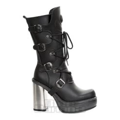 New Rock M-9973-VS1 Platforma Boots (Black) -Unique Clothing&Accessories 140069 m 9973 vs1 a