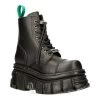 New Rock M-NEWMILI083-VS2 Vegan Military Boots (Black) -Unique Clothing&Accessories 140091 m newmili083 vs2