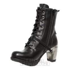 New Rock M-TR001-VS56 Vegan Heeled Boots (Black) -Unique Clothing&Accessories 140104 m tr001 vs56 b