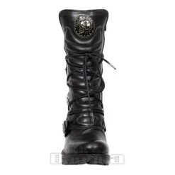 New Rock M-TR003-VS1 Vegan Heeled Boots (Black) -Unique Clothing&Accessories 140110 m tr003 vs1 c