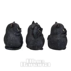 Nemesis Now Three Wise Fat Cats Figurine (8.5cm) 6 Nemesis Now Three Wise Fat Cats Figurine (8.5cm) -Unique Clothing&Accessories 141737 a