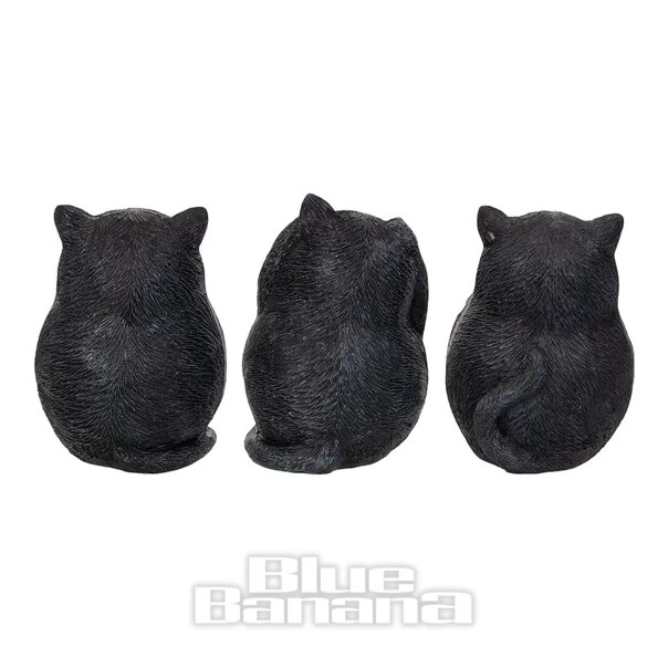 Nemesis Now Three Wise Fat Cats Figurine (8.5cm) 5 Nemesis Now Three Wise Fat Cats Figurine (8.5cm) - Image 3